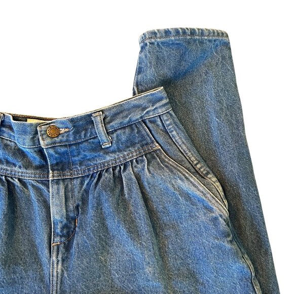 Vintage Calvin Klein Pleated Ultra High Rise Balloon Denim Jeans USA 6 - Picture 2 of 11